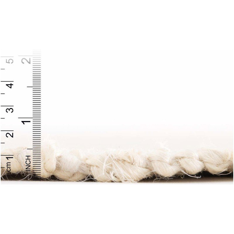 Tapete Laso en Marfil y Blanco