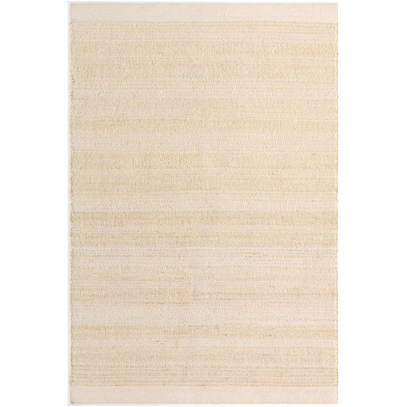 Tapete Laso en Marfil y Blanco