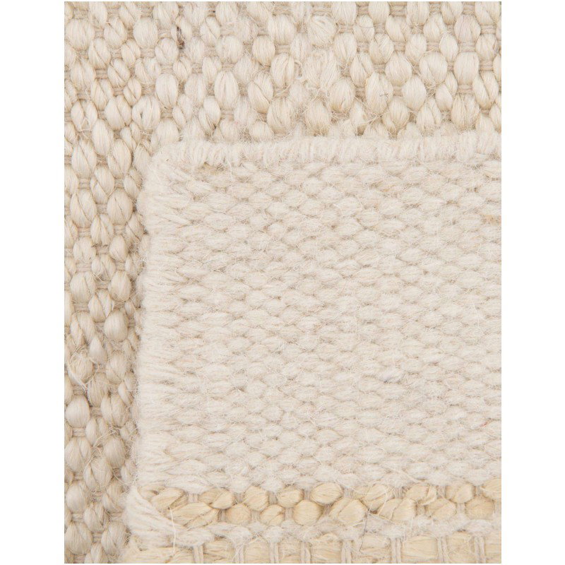 Tapete Laso en Marfil y Blanco