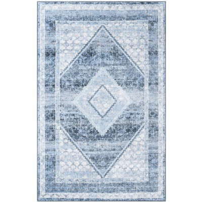 Tapete Lavable Camila Diamante Azul