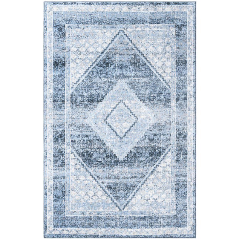 Tapete Lavable Camila Diamante Azul