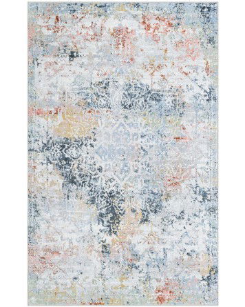 Tapete Lavable Camila Gran Medallon Multicolor