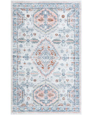 Tapete Lavable Camila Medallon Bordeado