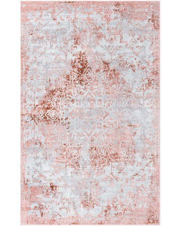 Tapete Lavable Camila Gran Medallon Rosa