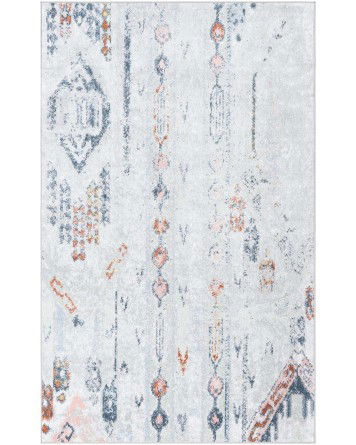 Tapete Lavable Camila Tribal Gris