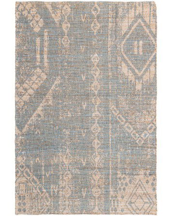 Tapete Yute y Chenille Rombos Tribales