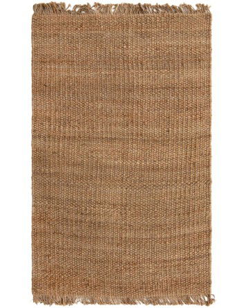 Tapete de Yute Nudos con Flecos Natural