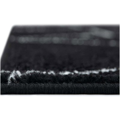 Tapete Enrejado Geométrico en Negro