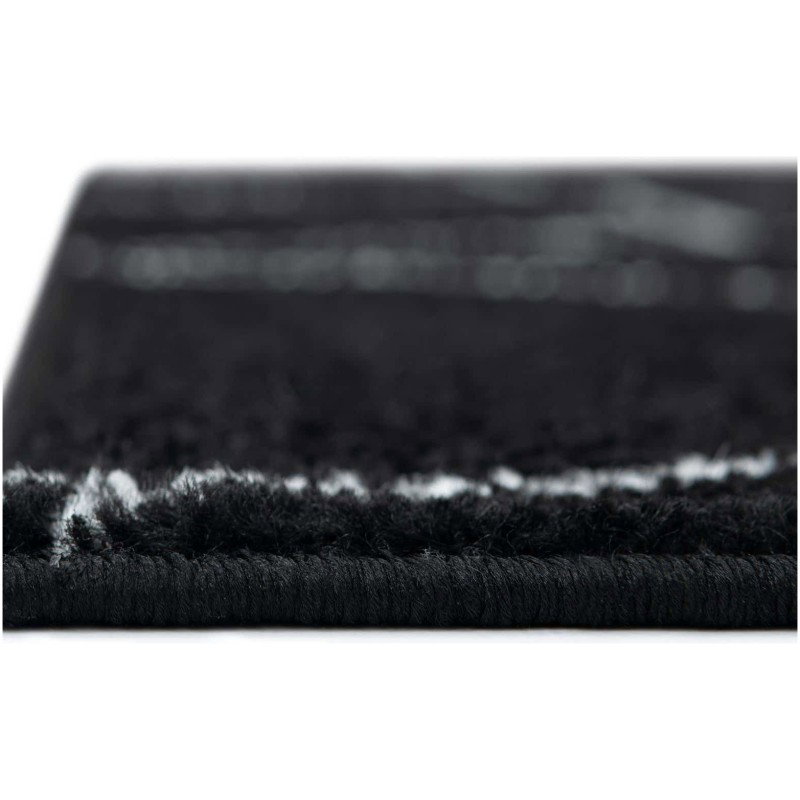 Tapete Enrejado Geométrico en Negro