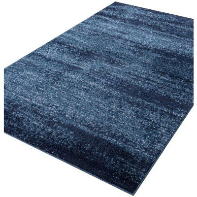 Tapete Dalma Aluminio Cepillado en Azul