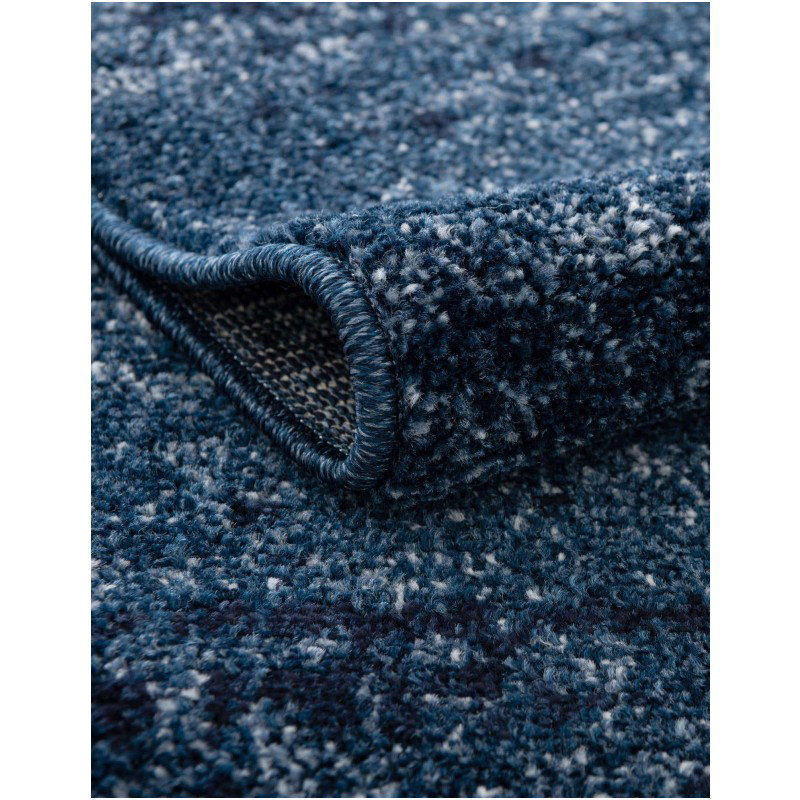 Tapete Dalma Aluminio Cepillado en Azul