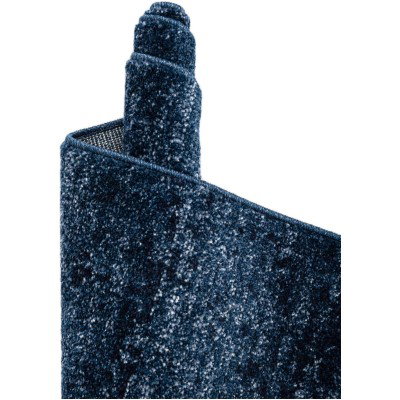 Tapete Dalma Aluminio Cepillado en Azul