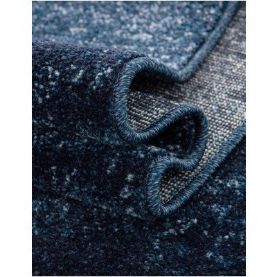 Tapete Dalma Aluminio Cepillado en Azul