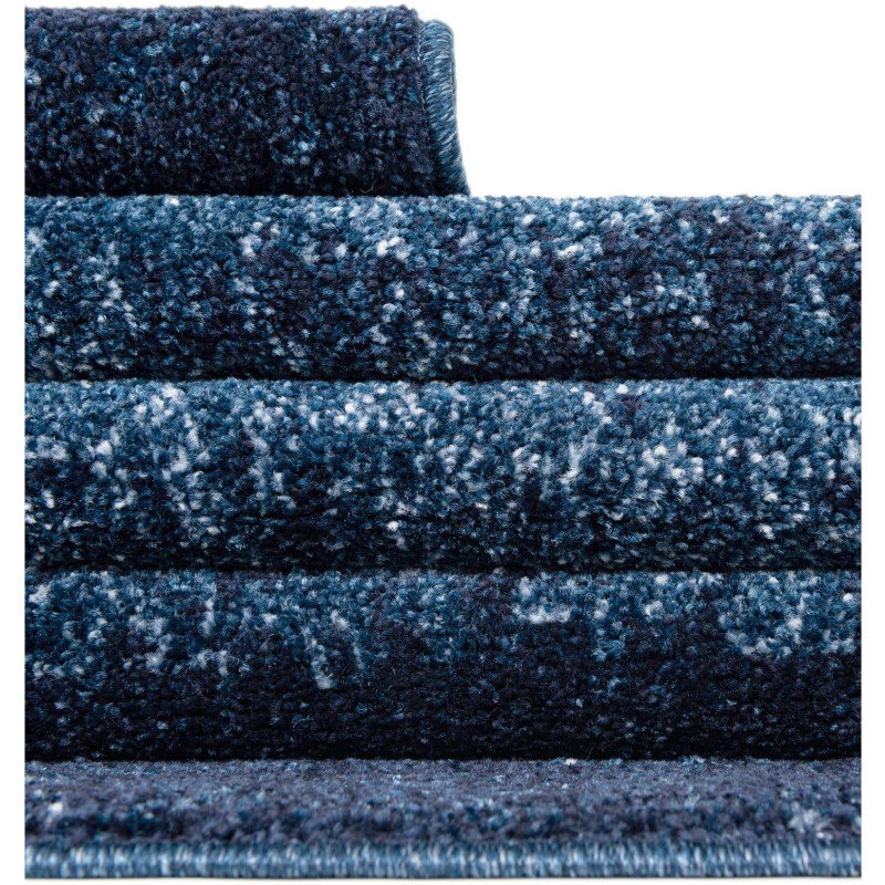 Tapete Dalma Aluminio Cepillado en Azul