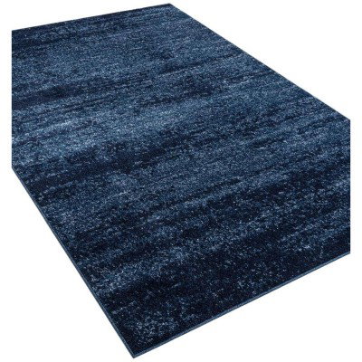 Tapete Dalma Aluminio Cepillado en Azul