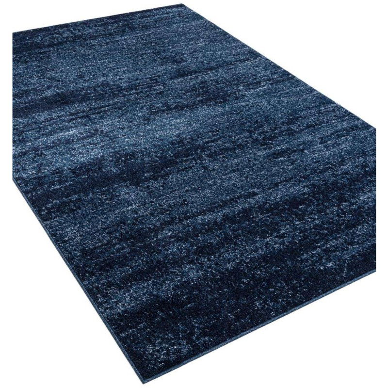 Tapete Dalma Aluminio Cepillado en Azul