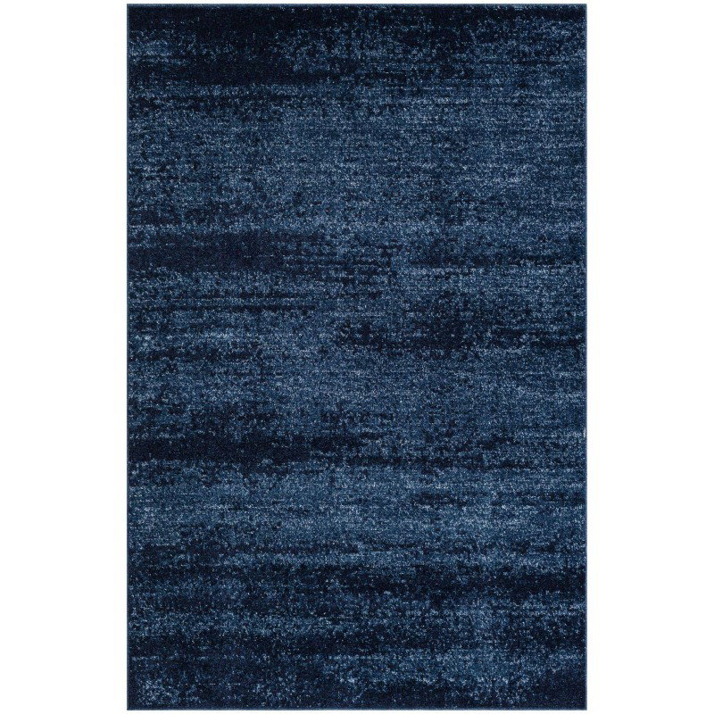 Tapete Dalma Aluminio Cepillado en Azul