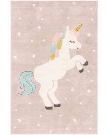 Tapete Fantasia Unicornio en Rosa