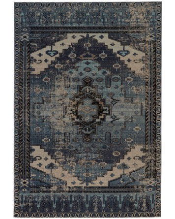 Tapete Estrella Polar Diamante Turco en Azul