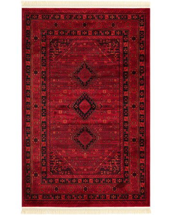 Tapete Místico con Rombos Rojos