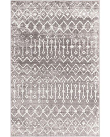 Tapete Bohemio Marroquí en Gris