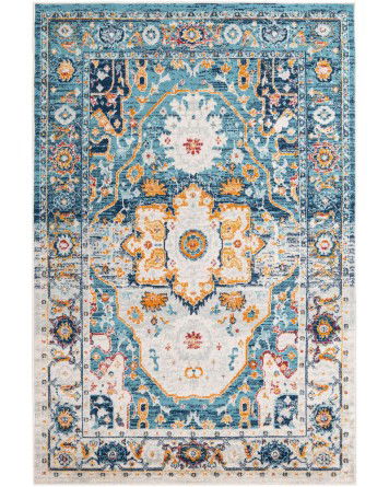 Tapete Magdalena Vintage en Verde Azulado