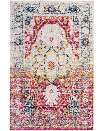 Tapete Magdalena Vintage en Rosa con Gris