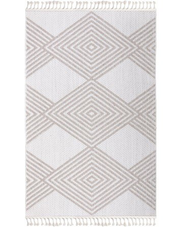 Tapete Atenas Rombos Intercalados en Beige