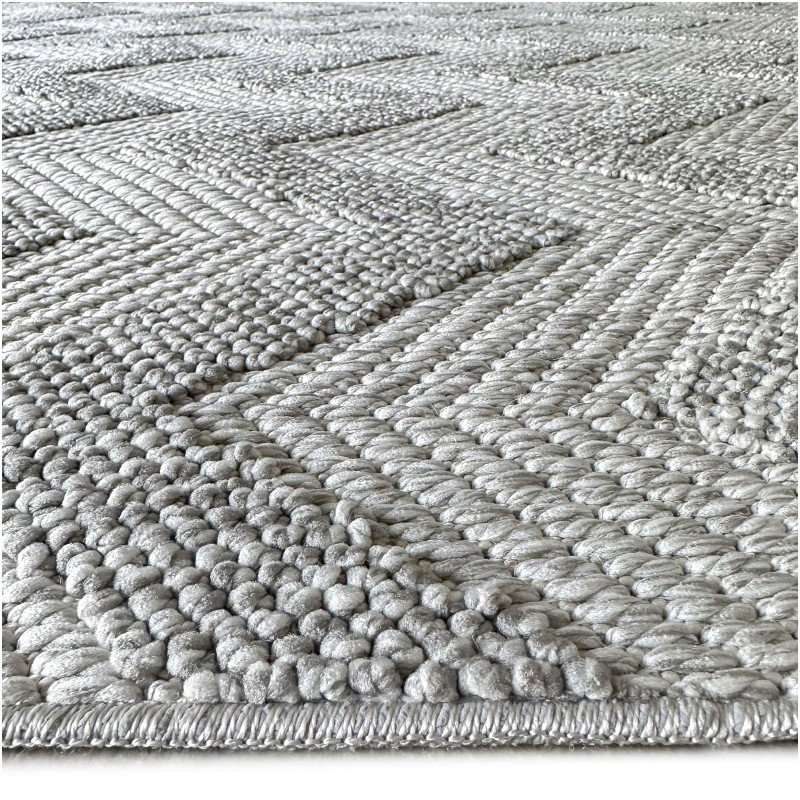 Tapete Atenas Chevron en Gris