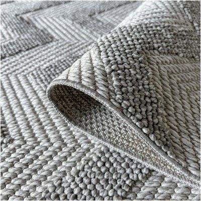 Tapete Atenas Chevron en Gris