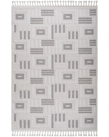 Tapete Atenas a Cuadros y Rayas Beige