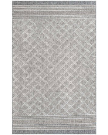 Tapete Exterior Enrejado en Gris