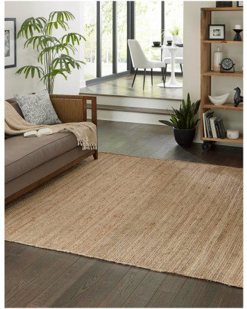 Tapete Tejido de Yute en Natural - 3.00 x 3.00 Cuadrado