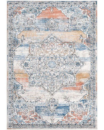 Tapete Heroina Medallón Floral en Multicolor