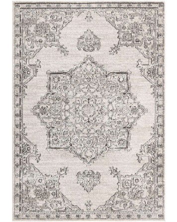 Tapete Heroina Medallón Floral en Marfil