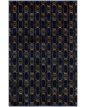 Tapete Anna Cadenas Azul y Oro