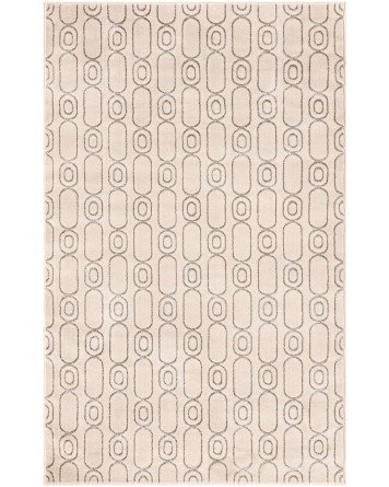 Tapete Anna Cadenas Blanco y Plata