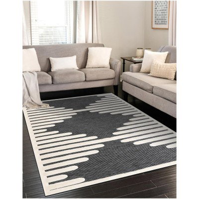 Tapete Prisma Rombo en Gris