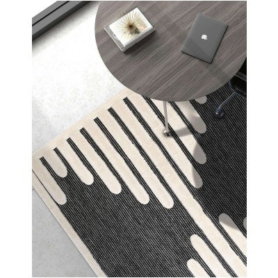 Tapete Prisma Rombo en Gris