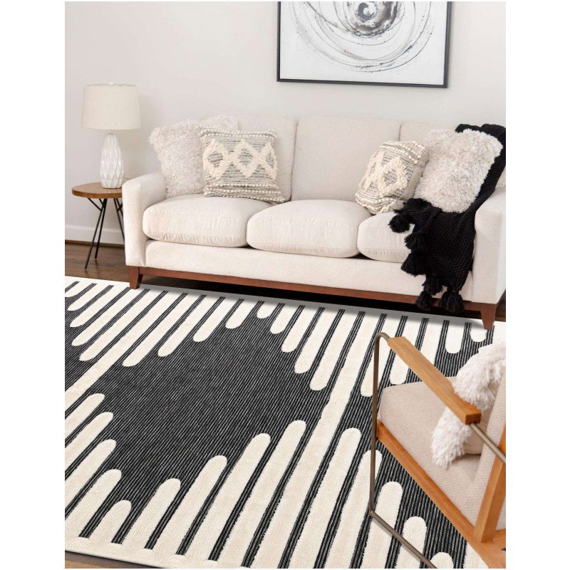 Tapete Prisma Rombo en Gris