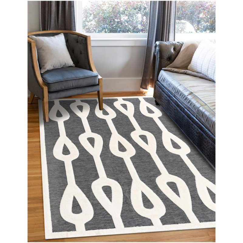 Tapete Prisma Columnas de Lluvia en Gris