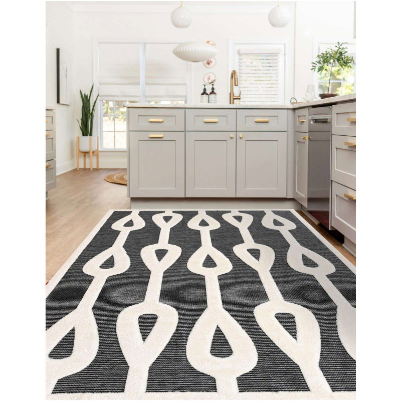 Tapete Prisma Columnas de Lluvia en Gris