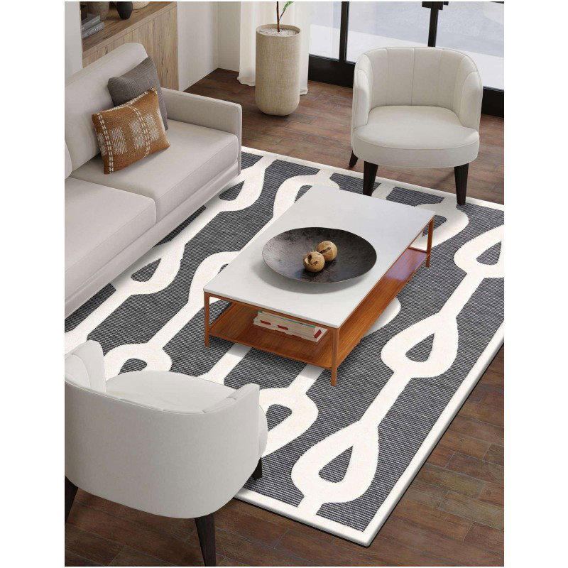 Tapete Prisma Columnas de Lluvia en Gris