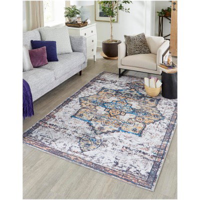 Tapete Lavable Renacimiento en Blanco Solar