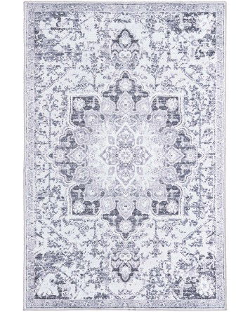 Tapete Lavable Renacimiento en Gris Claro