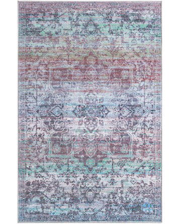 Tapete Lavable Renacimiento Azul y Verde