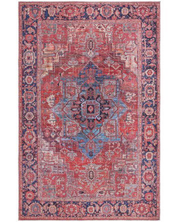 Tapete Lavable Lunar Rojo Oxidado