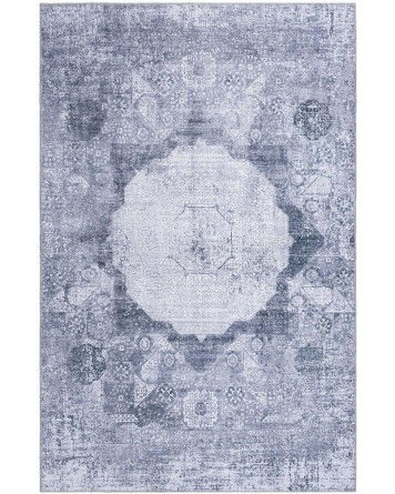 Tapete Lavable Yala en Gris Saturado