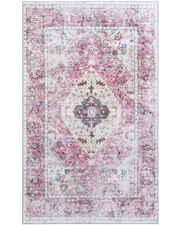 Tapete Lavable Yala en Rosa Coral