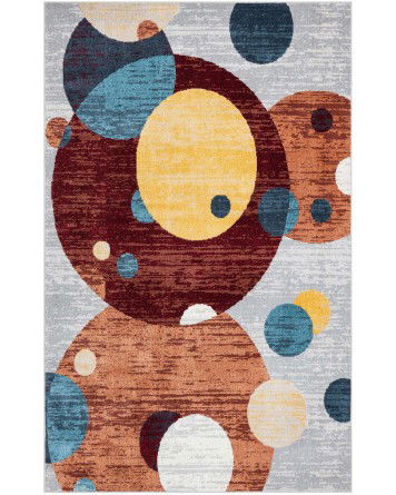 Tapete Lavable Camila Circulos Multicolor